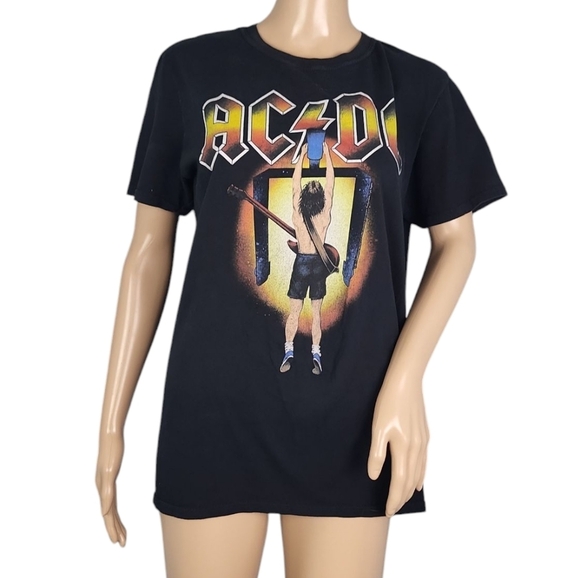 AC/DC Hard Rock Band Music Group Flick of The Switch Adult T-Shirt Tee - Picture 1 of 3